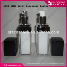 Китай Роскошные косметические упаковки Белая и черная бутылка с распылителем Бутылка Духи